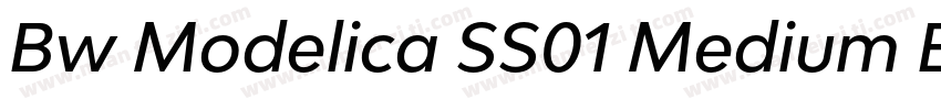 Bw Modelica SS01 Medium Expanded字体转换